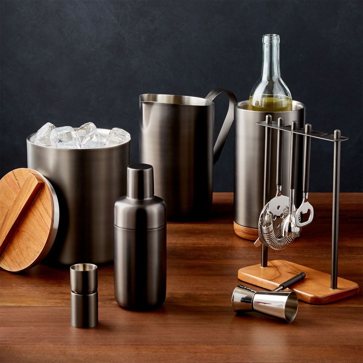 CRATE & BARREL - Set de utensilio para bar Fenton