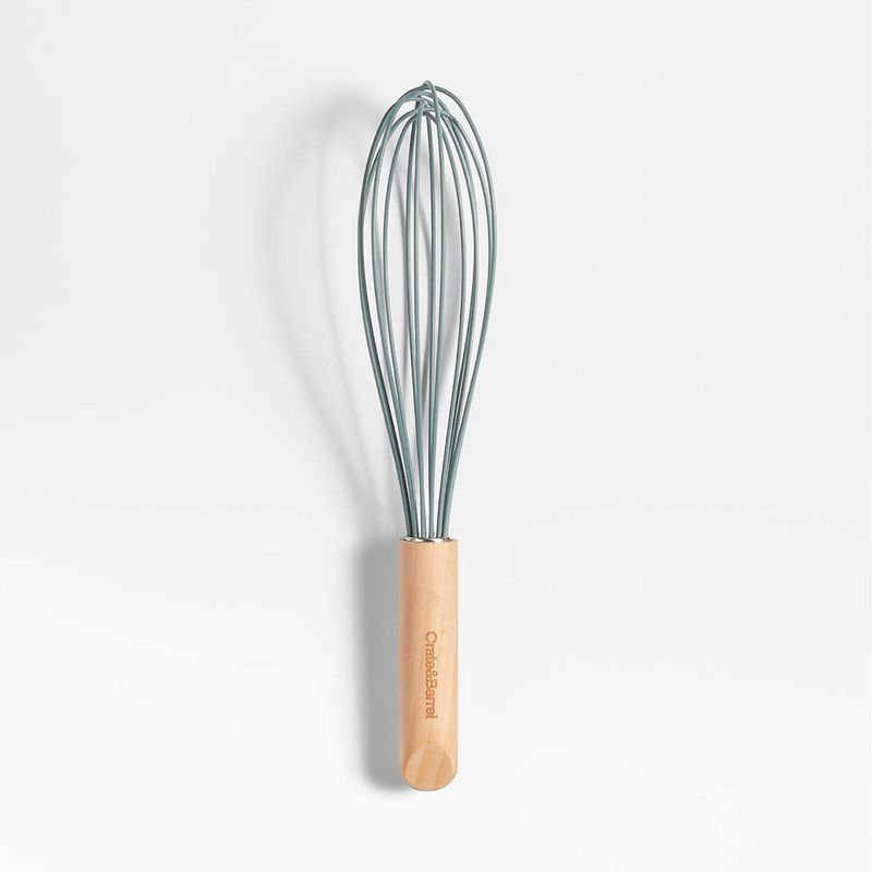CRATE & BARREL - Batidor De Madera Y Silicona Verde Salvia Crate&barrel 30cm