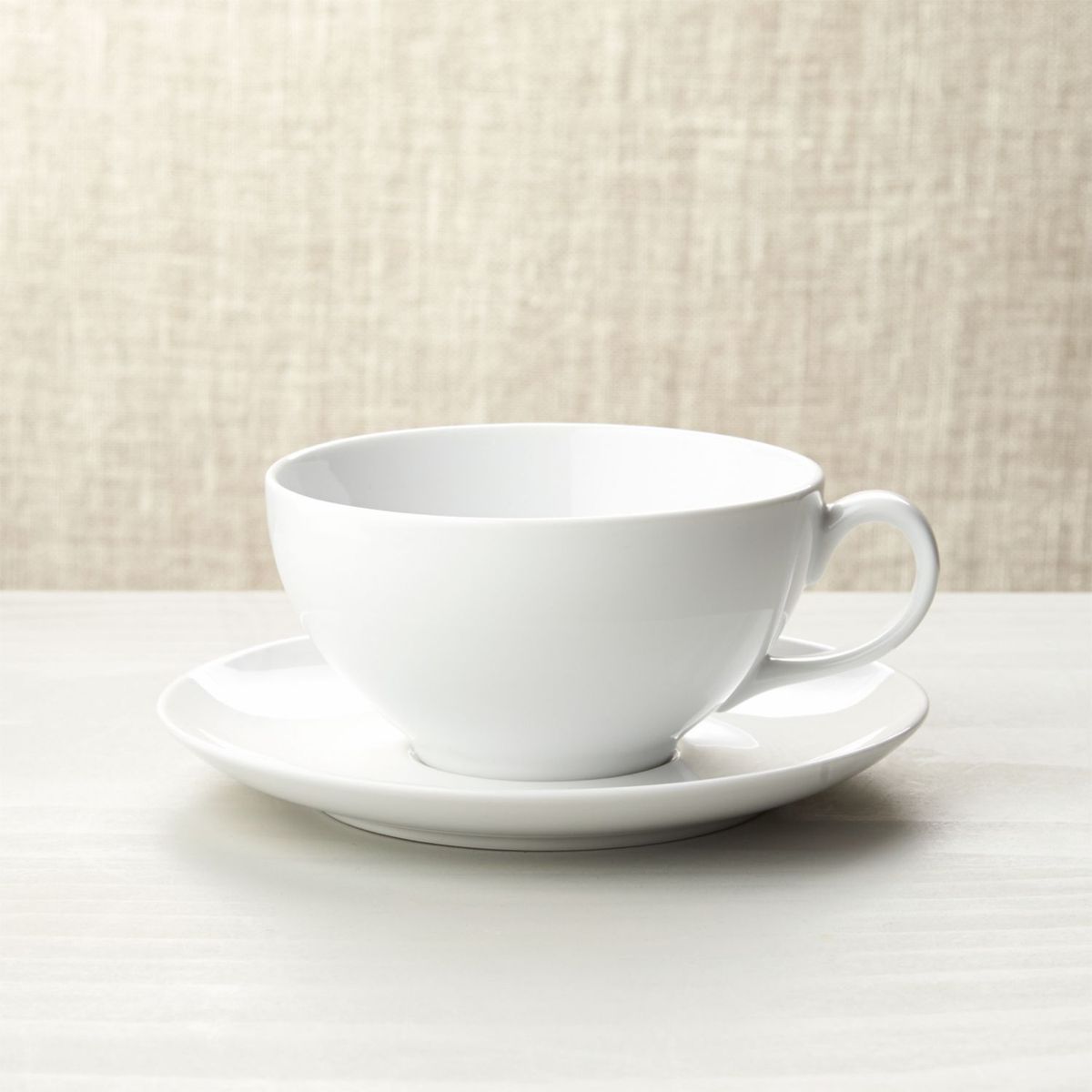 CRATE & BARREL - Taza con Plato para Capuchino