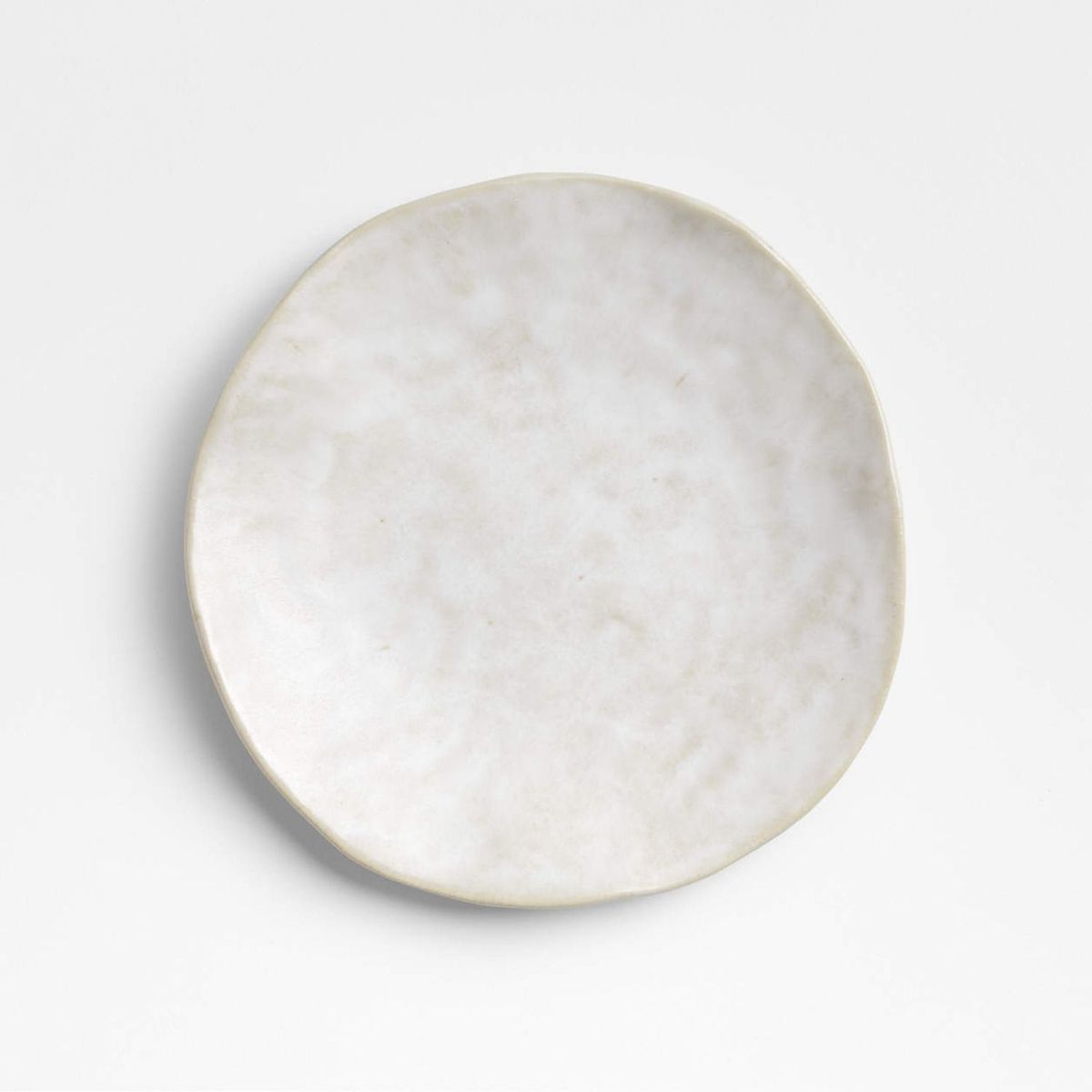 CRATE & BARREL - Plato De Ensalada Kiln Blanquecino