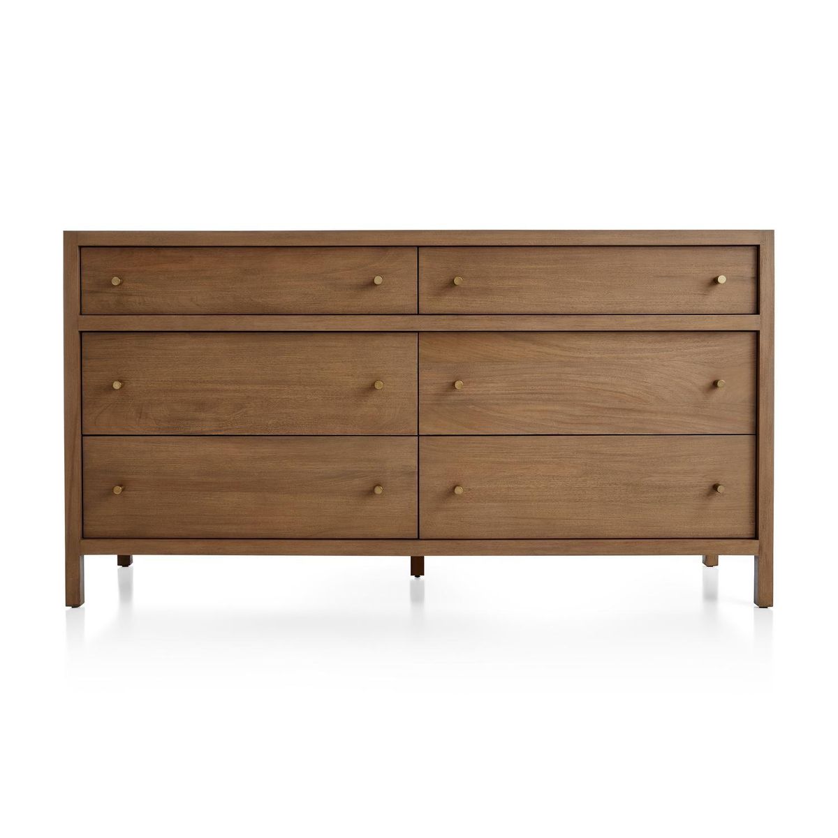 CRATE & BARREL - Cómoda Keane 6 Cajones