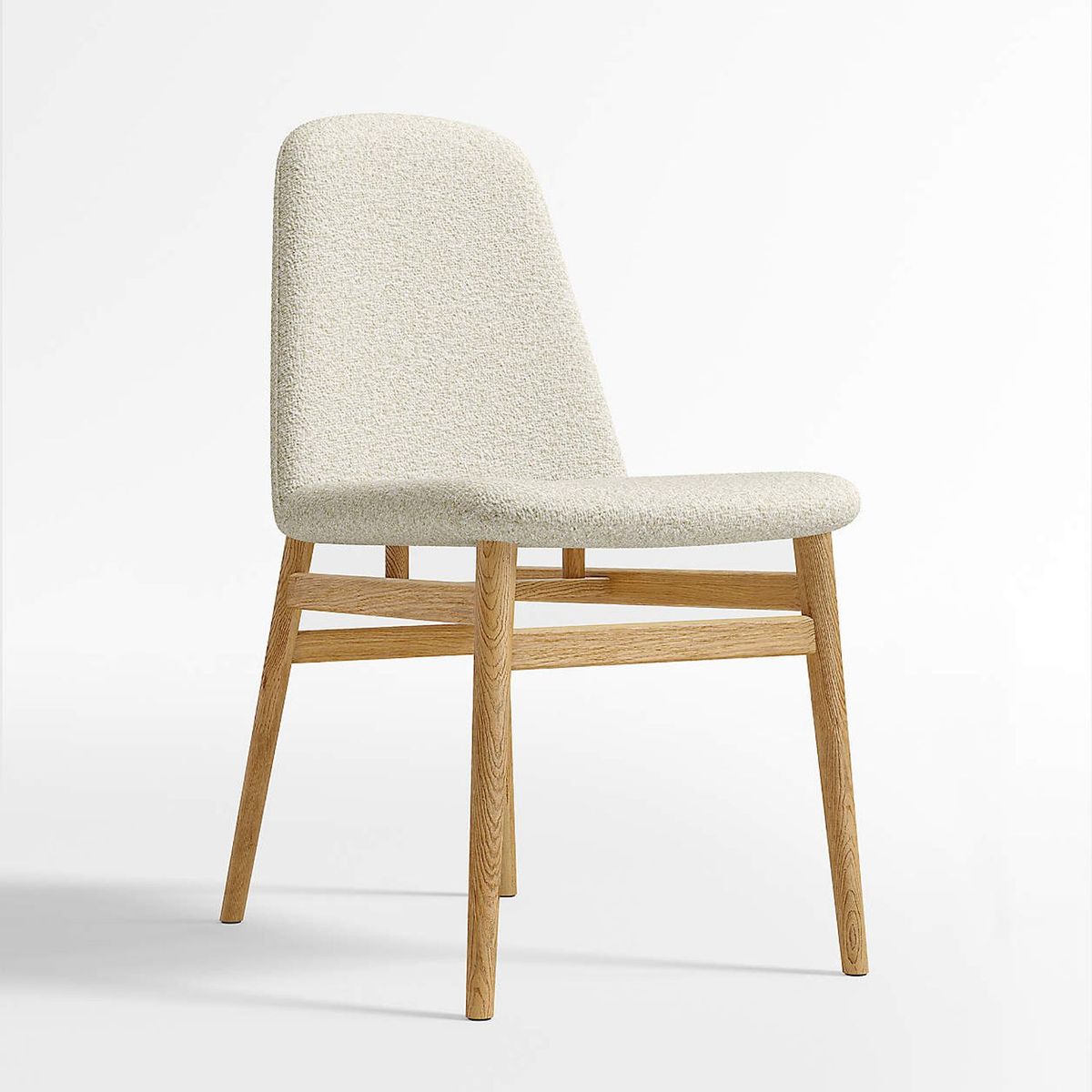 CRATE & BARREL - Silla de Comedor Tapizada Silvi con Estructura de Madera
