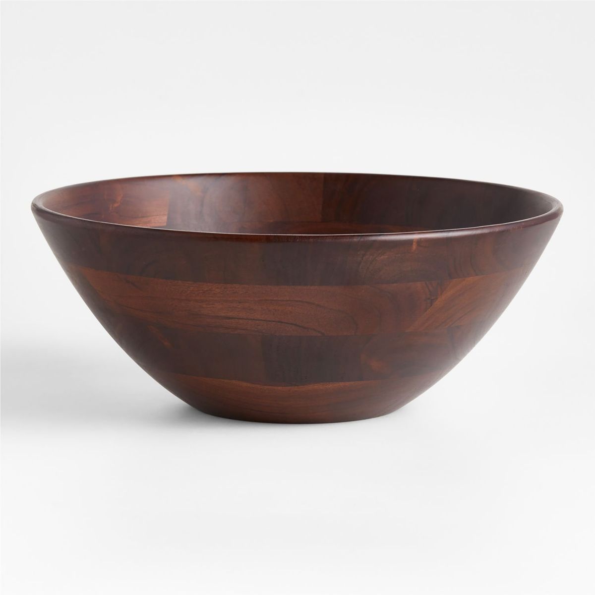 CRATE & BARREL - Bowl Carson De Madera De Acacia Oscura 