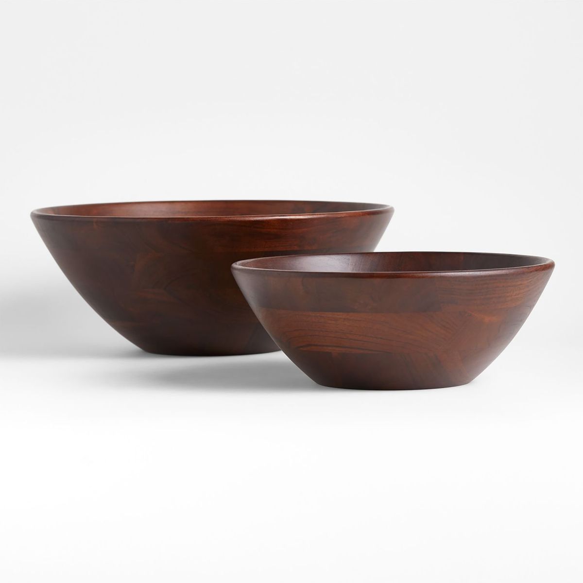 CRATE & BARREL - Bowl Carson De Madera De Acacia Oscura 