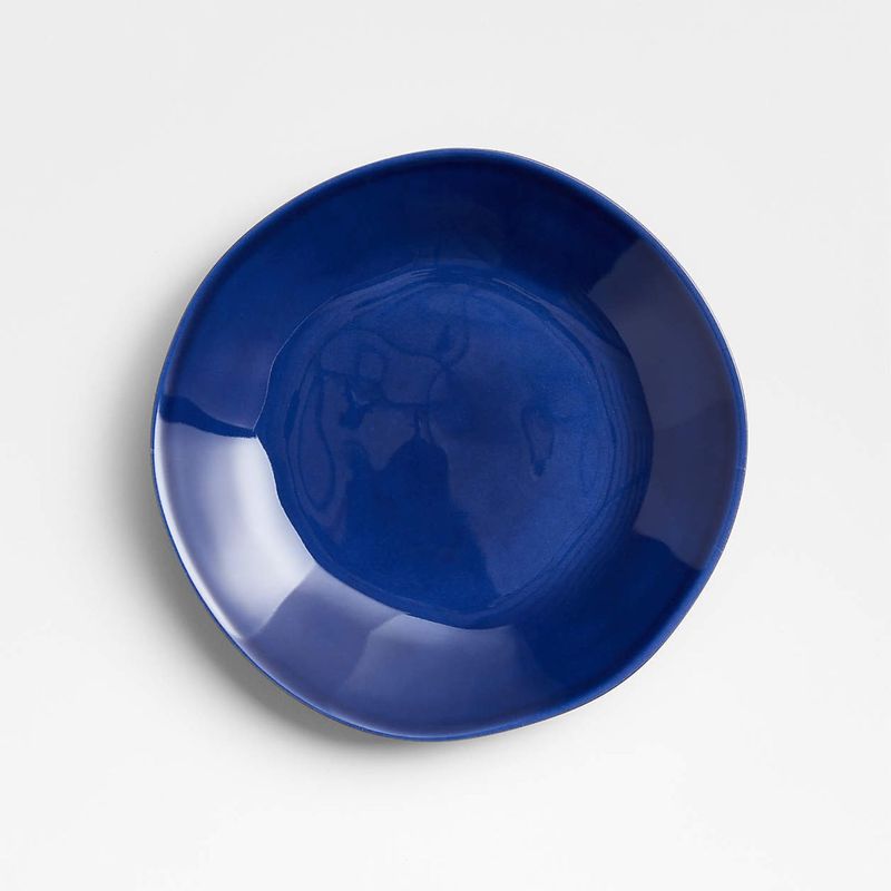 CRATE & BARREL - Plato De Ensalada Marin De Melamina Azul Oscuro