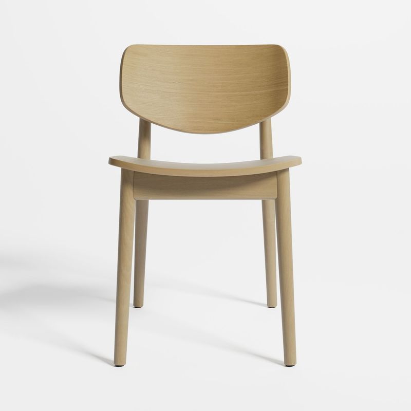 CRATE & BARREL - Silla de Comedor de Madera Paolo Natural