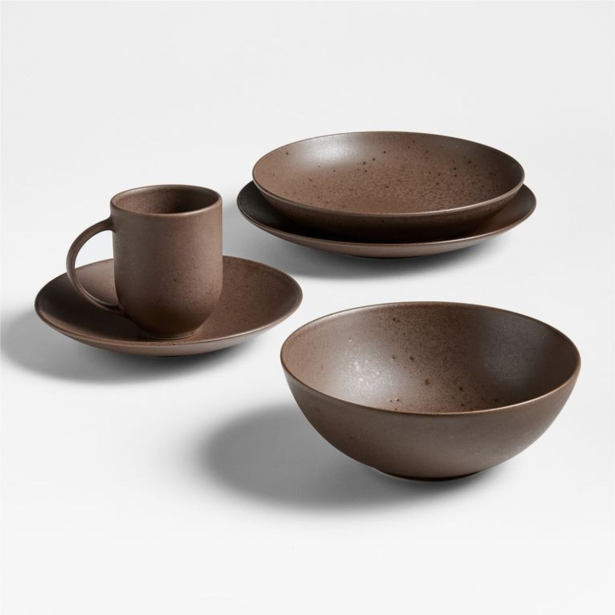 CRATE & BARREL - Bowl Bajo Craft Espresso
