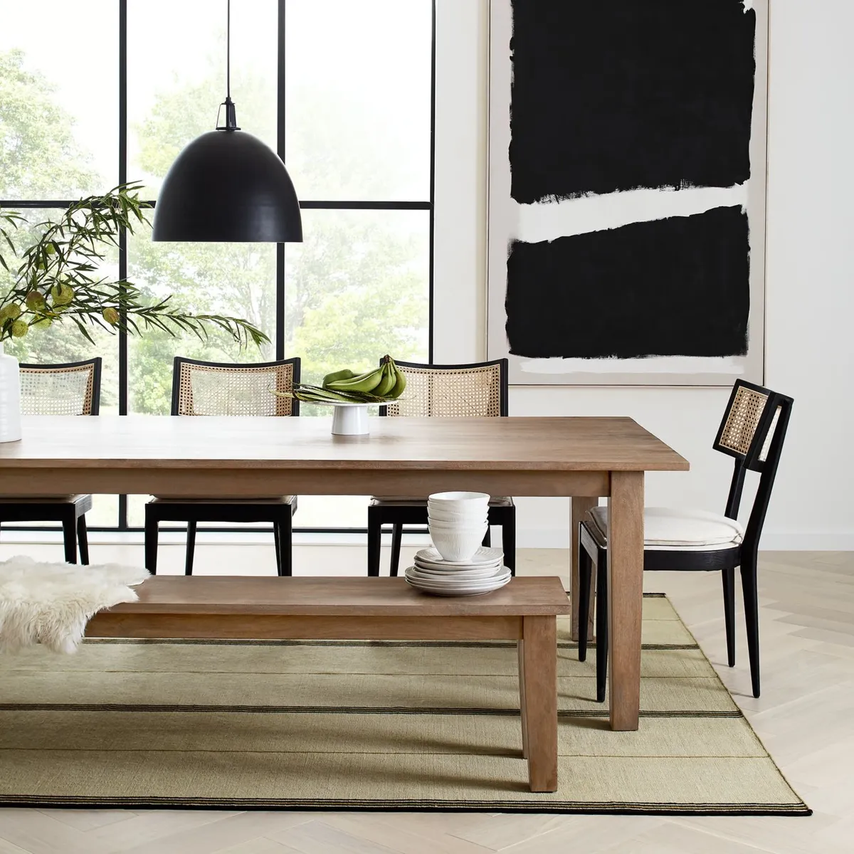 CRATE & BARREL - Mesa de Comedor Basque (8 a 10 Puestos)