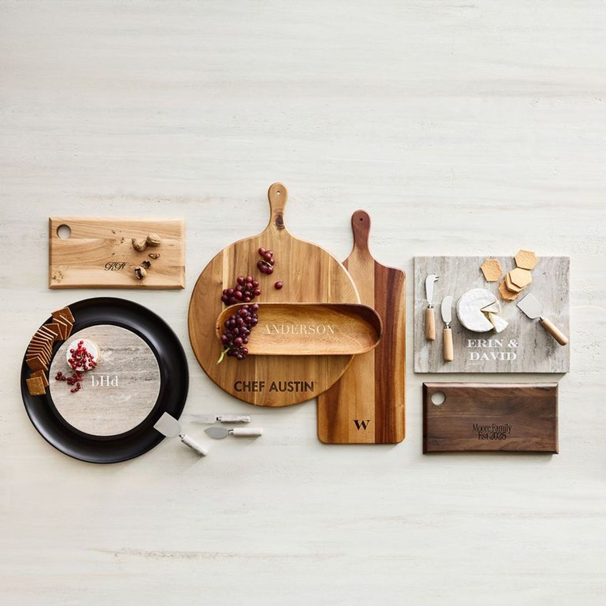 CRATE & BARREL - Set 3 Cuchillos Tuscan de Queso