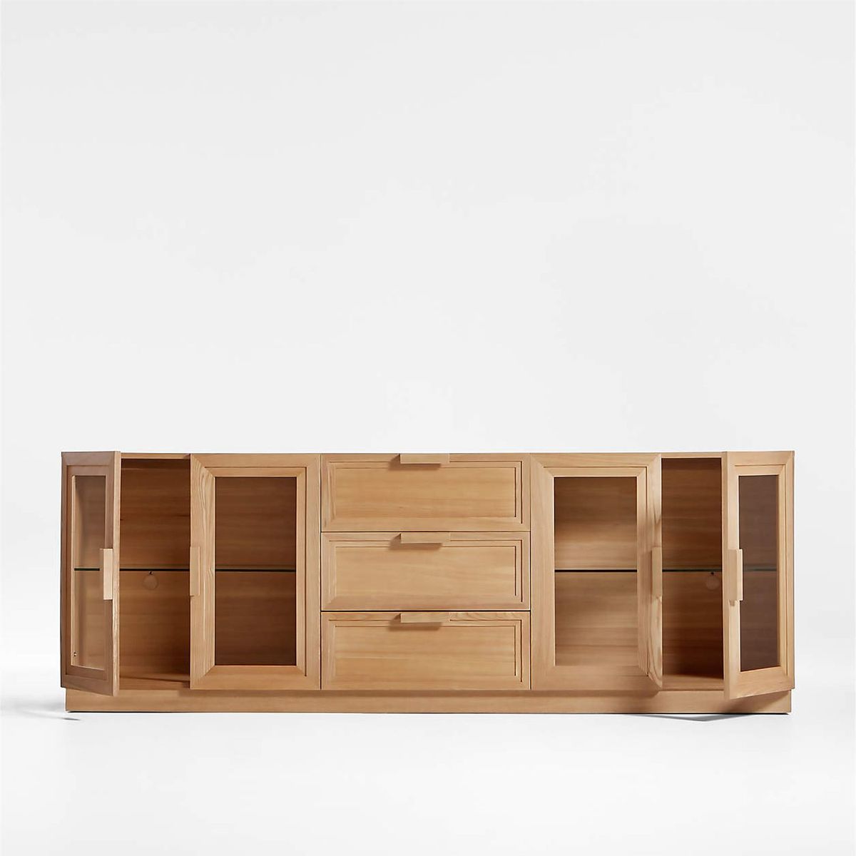 CRATE & BARREL - Consola Multimedia Calypso Natural 229cm