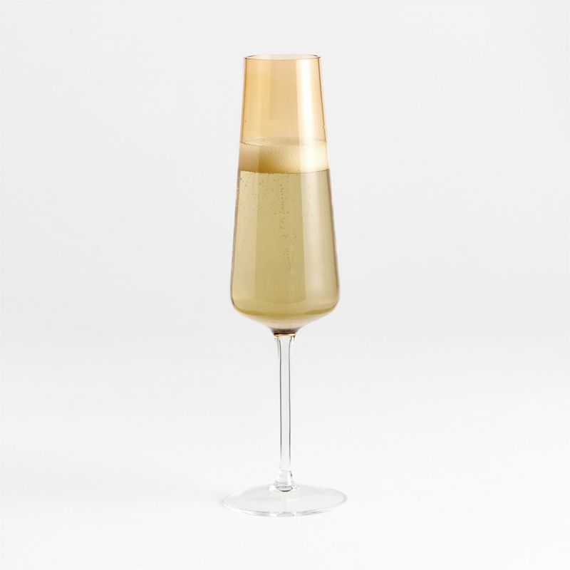 CRATE & BARREL - Copa de Champán Ingrid Amber
