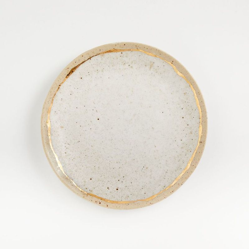 CRATE & BARREL - Plato De Ensalada Primrose Gold