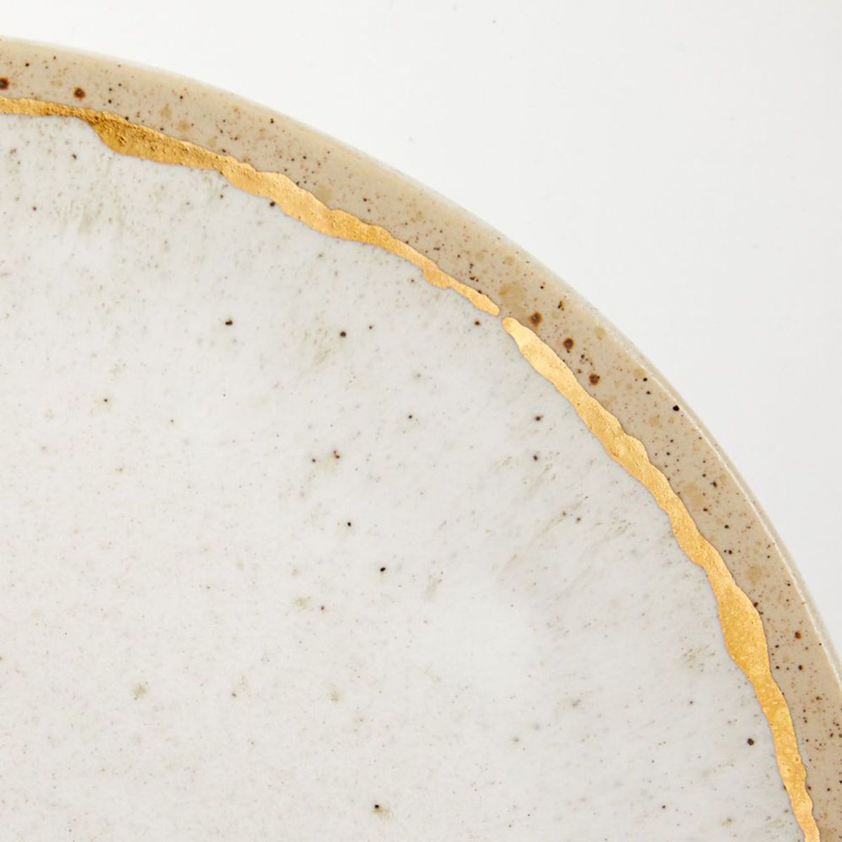 CRATE & BARREL - Plato De Ensalada Primrose Gold