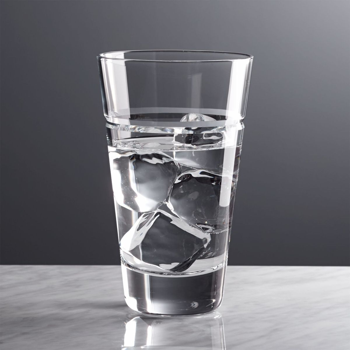 CRATE & BARREL - Vaso Alto Vidrio Callaway KROSNO