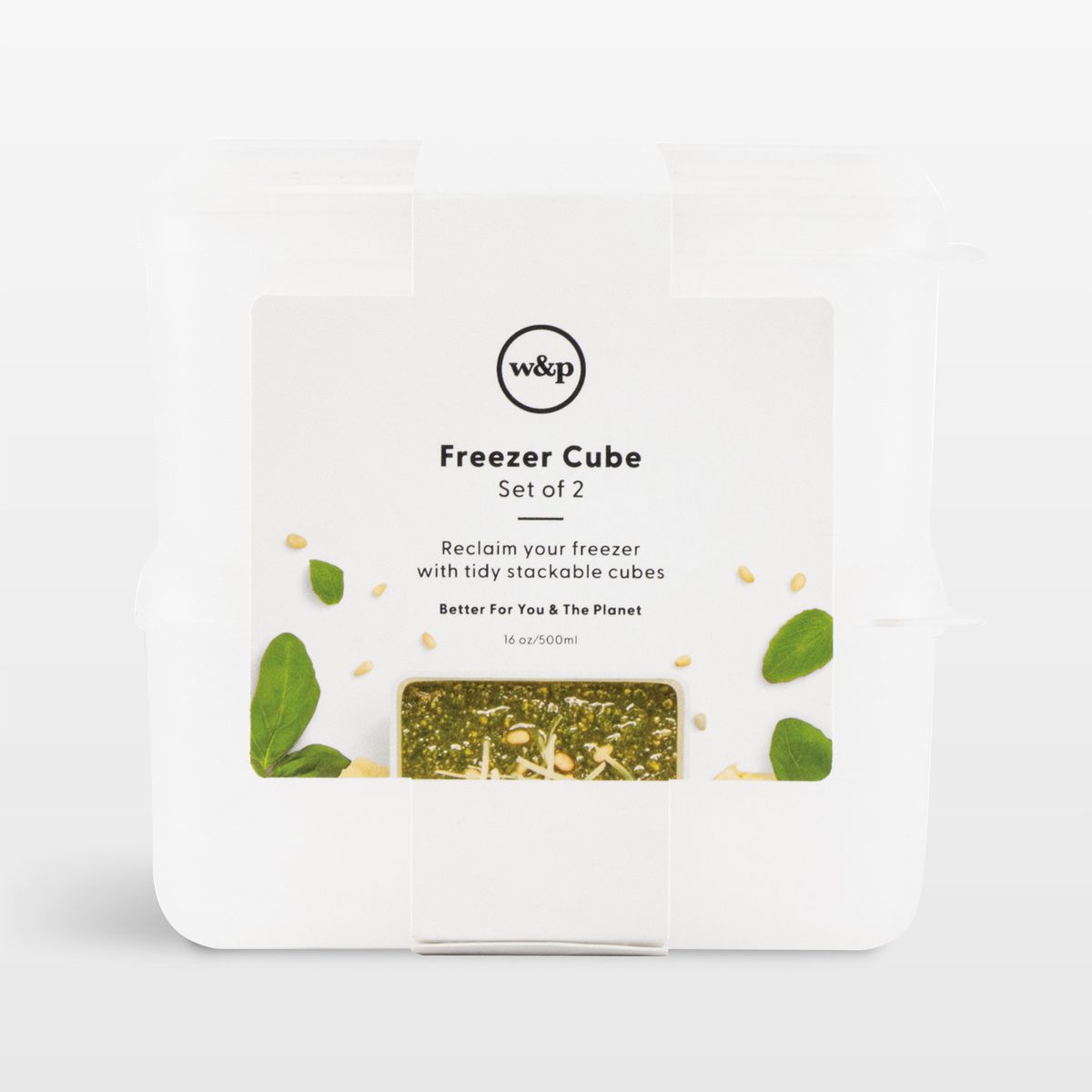 CRATE & BARREL - Set De 2 Contenedores Para Congelar W&p