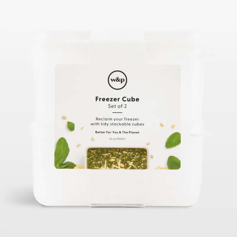 CRATE & BARREL - Set De 2 Contenedores Para Congelar W&p