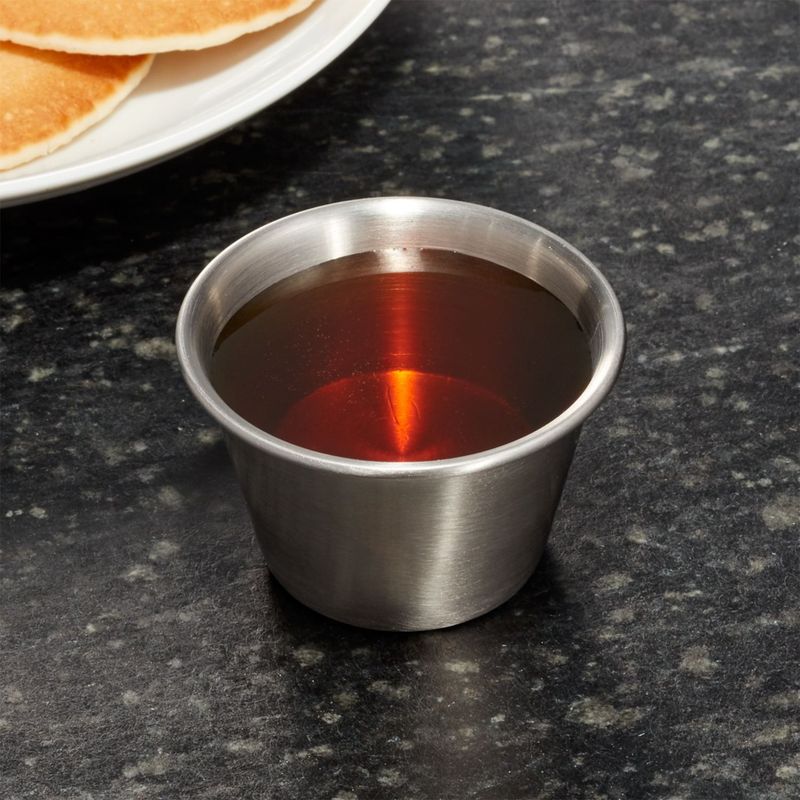 CRATE & BARREL - Recipiente Pequeño para Preparar condimentos de Acero Inoxidable