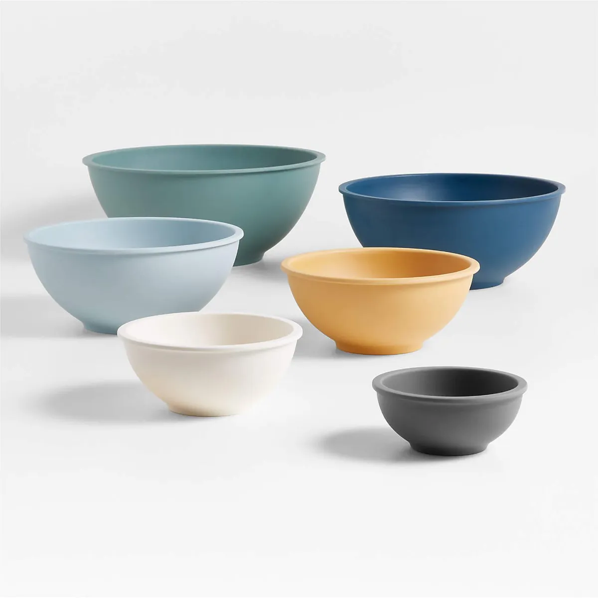 CRATE & BARREL - Set 6 Bowls Para Mezclar Aubin