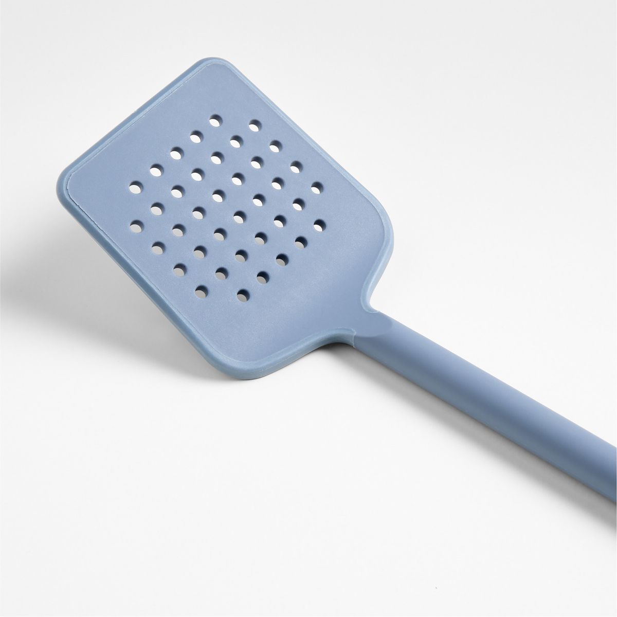 CRATE & BARREL - Espátula Ranurada de Silicona Azul