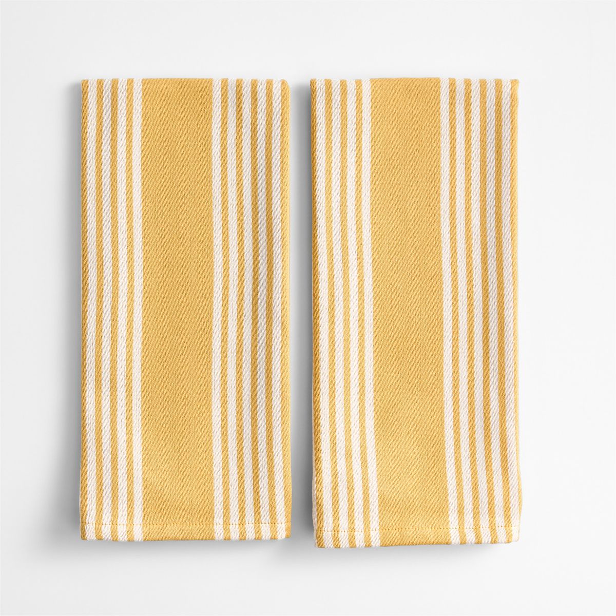 CRATE & BARREL - Set de 2 Paños de Cocina Cuisine 100% Algodón Orgánico