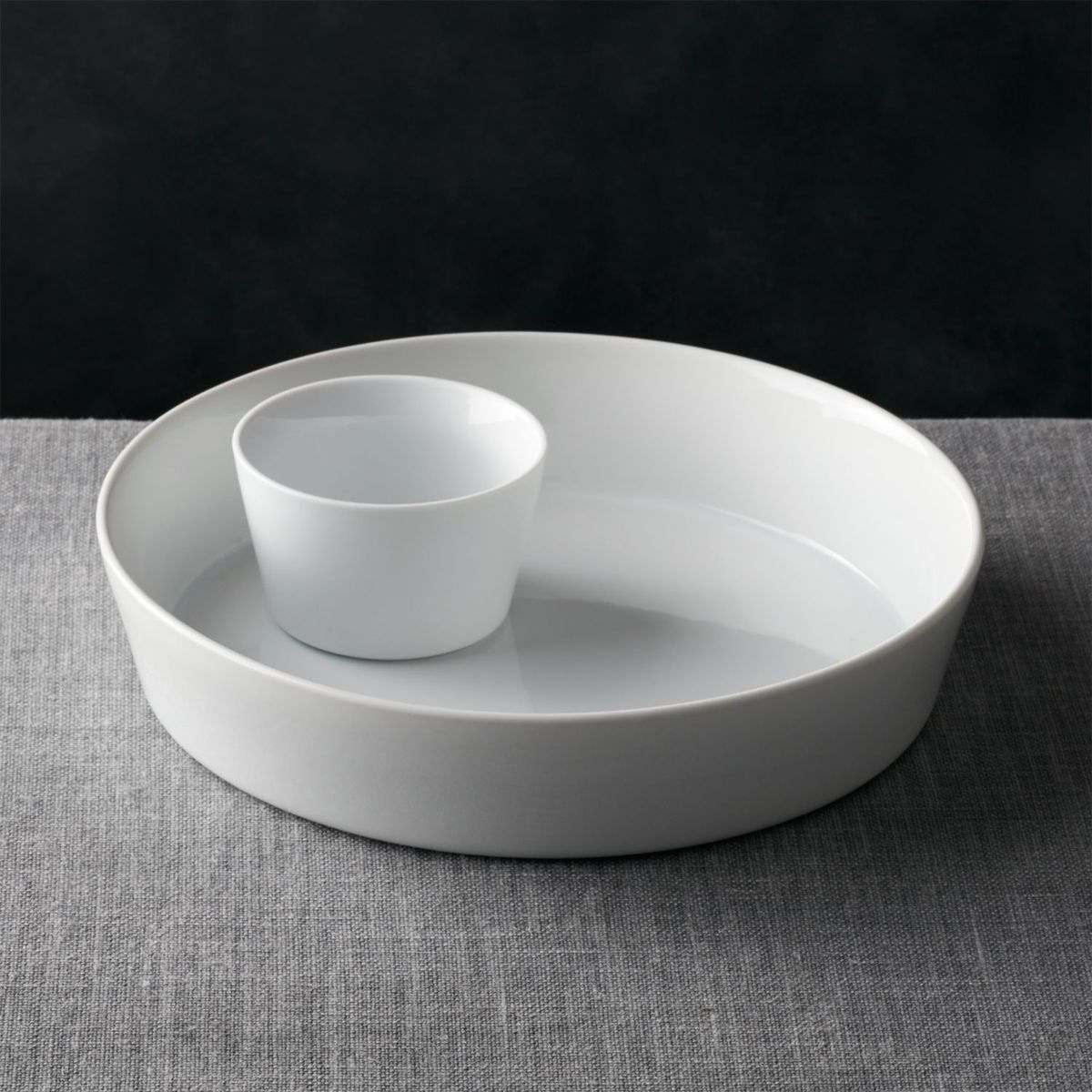 CRATE & BARREL - Bowl para Chips 32cm