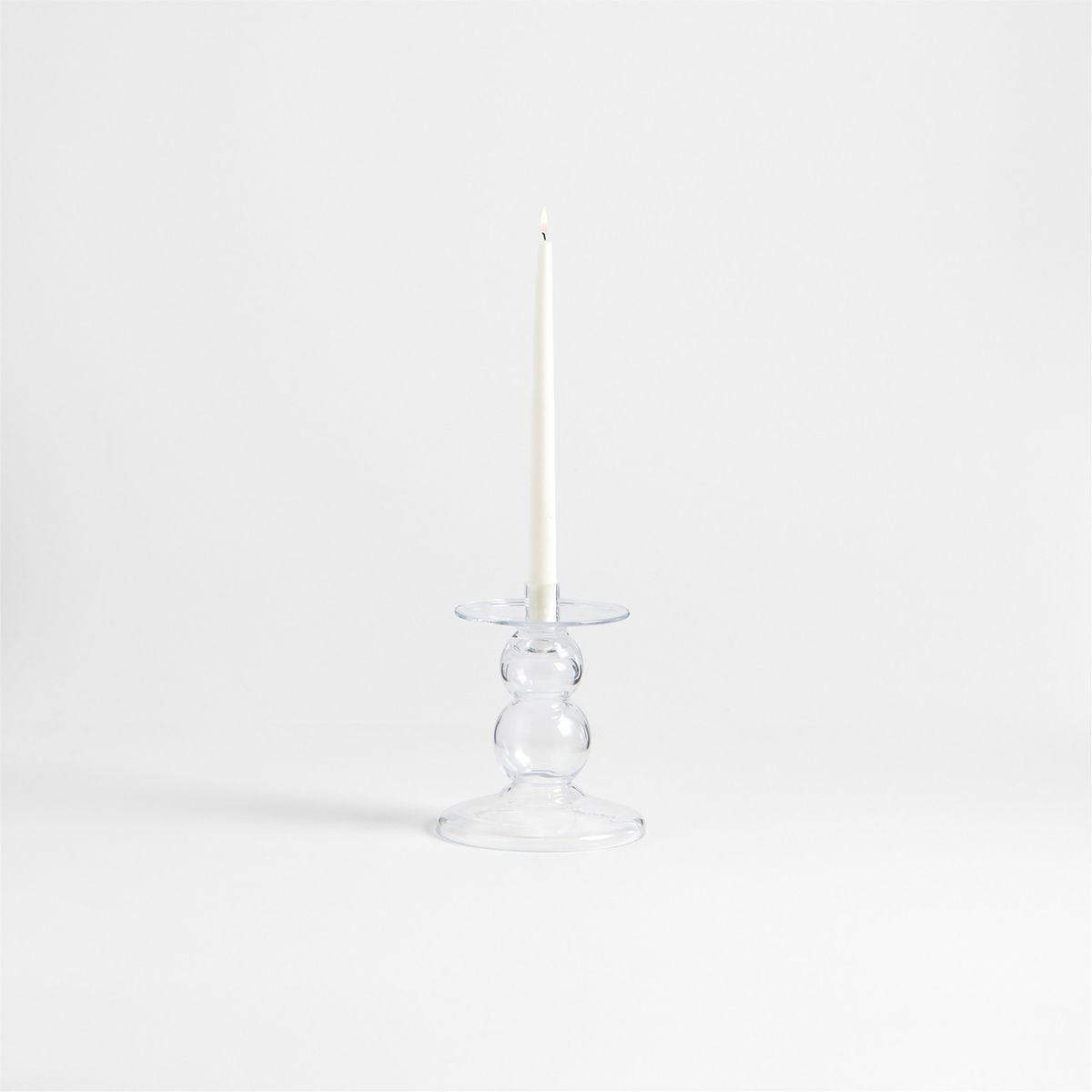 CRATE & BARREL - Porta Vela Ophelia de Vidrio