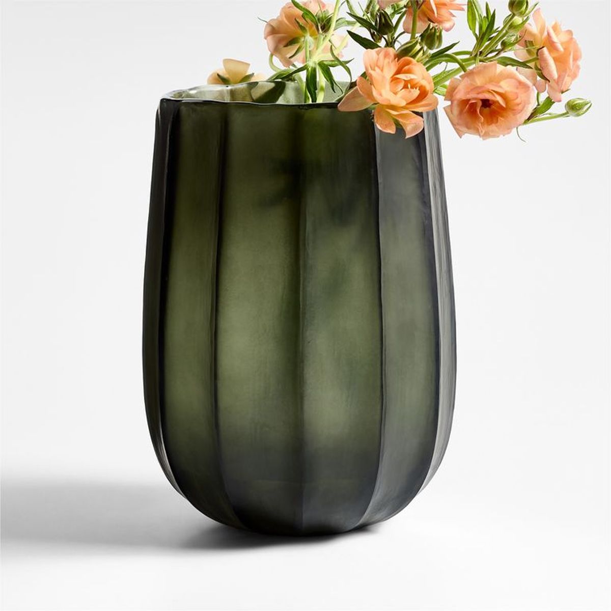 CRATE & BARREL - Florero Renata de Vidrio 19x28cm