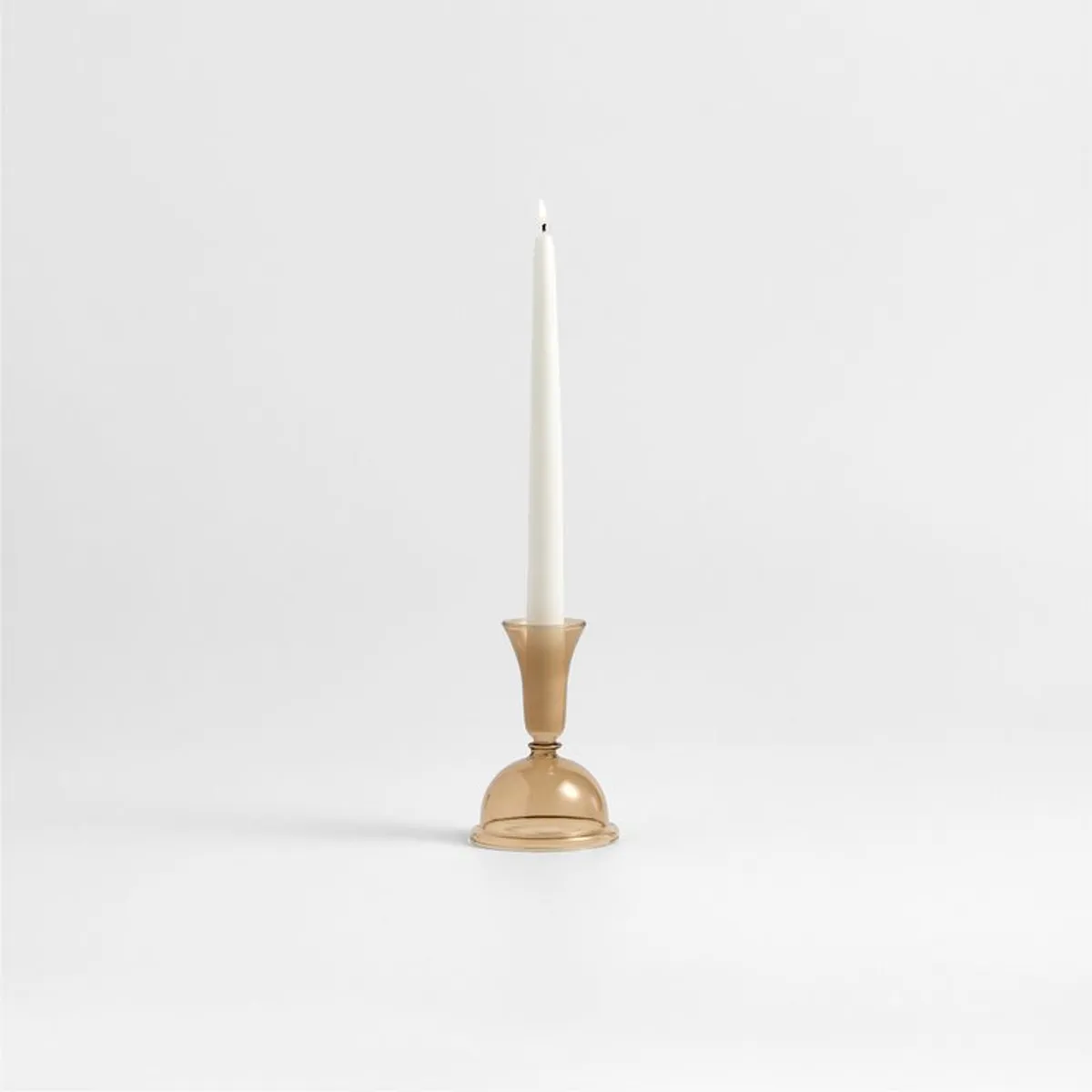 CRATE & BARREL - Porta Vela Faroe de Vidrio