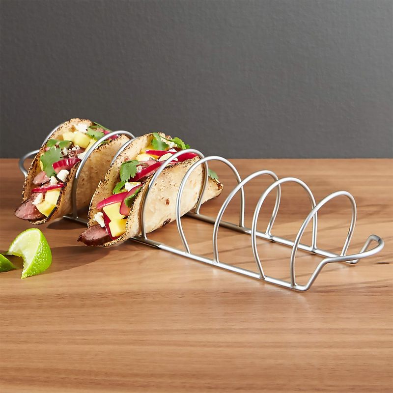 CRATE & BARREL - Rejilla para Tacos de Metal