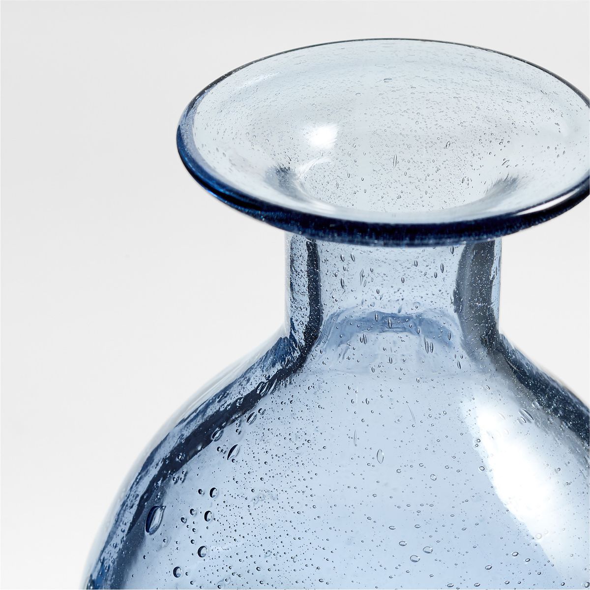 CRATE & BARREL - Florero Eider de Vidrio 10x13cm