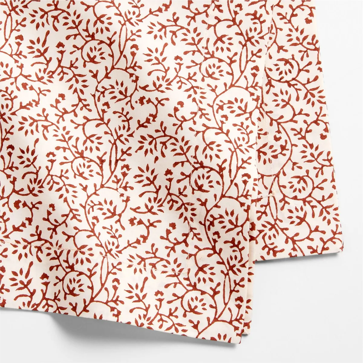 CRATE & BARREL - Set de 4 Servilletas Floral 100% Algodón Orgánico