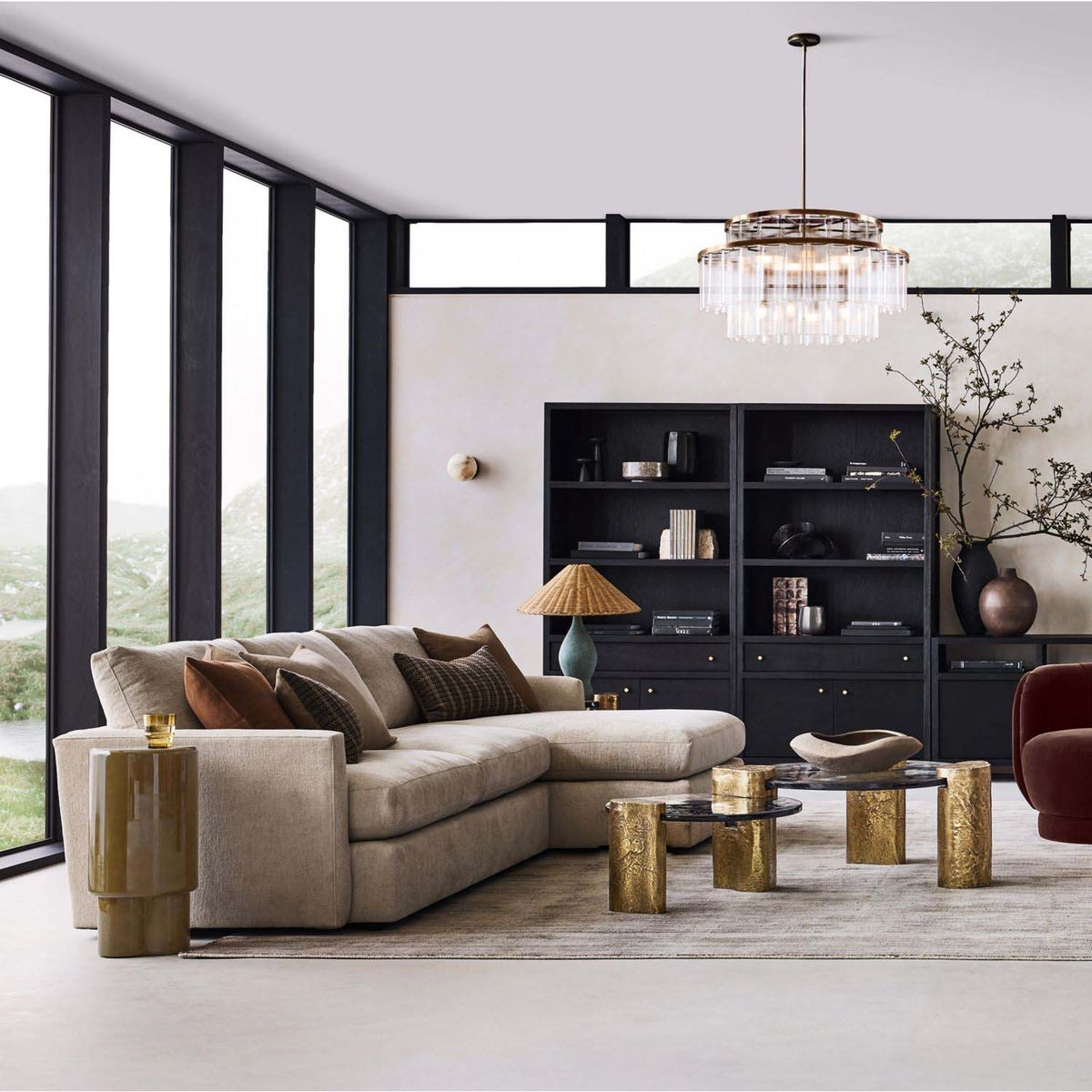CRATE & BARREL - Mesa Auxiliar Alchemy