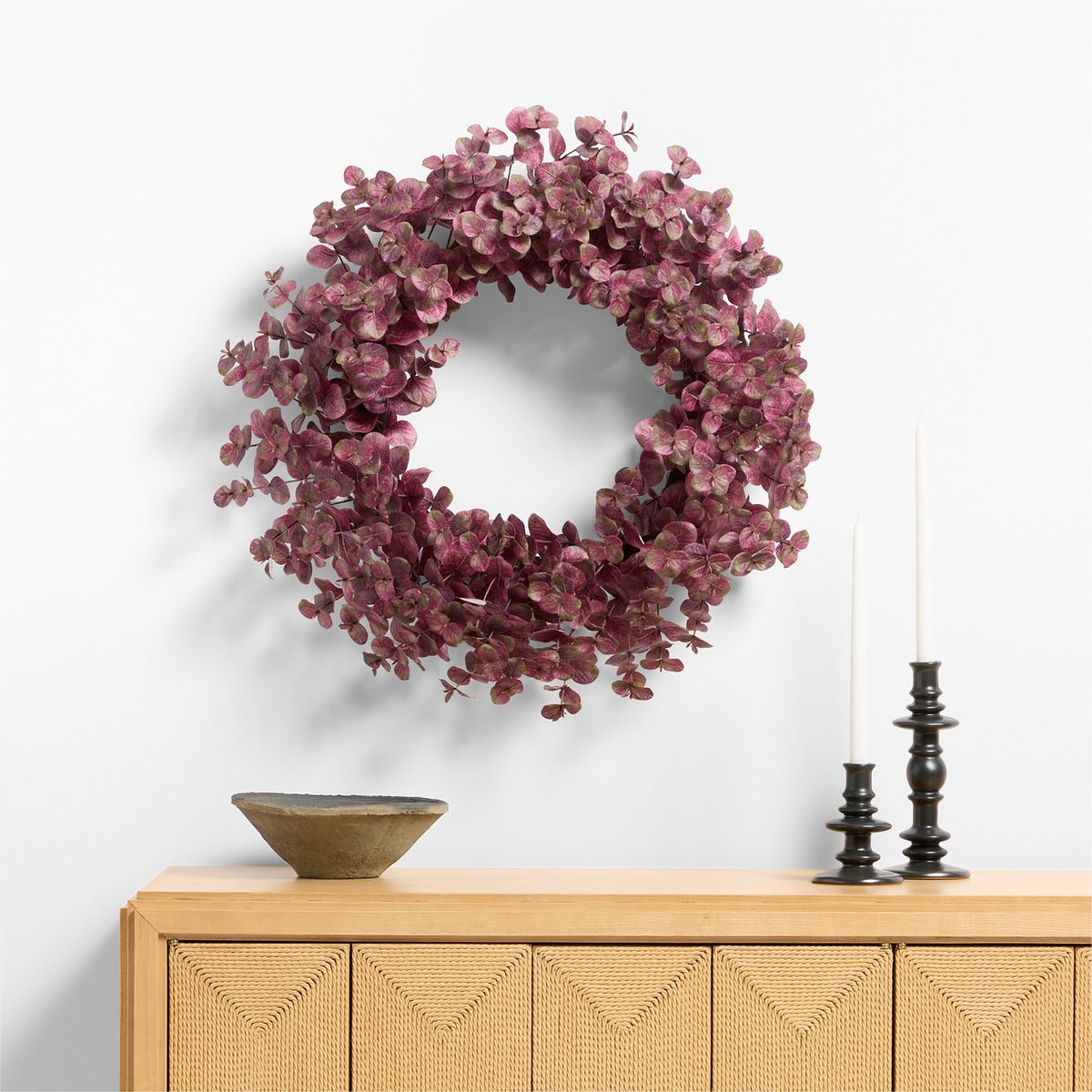 CRATE & BARREL - Corona Decorativa Smokebush 71cm