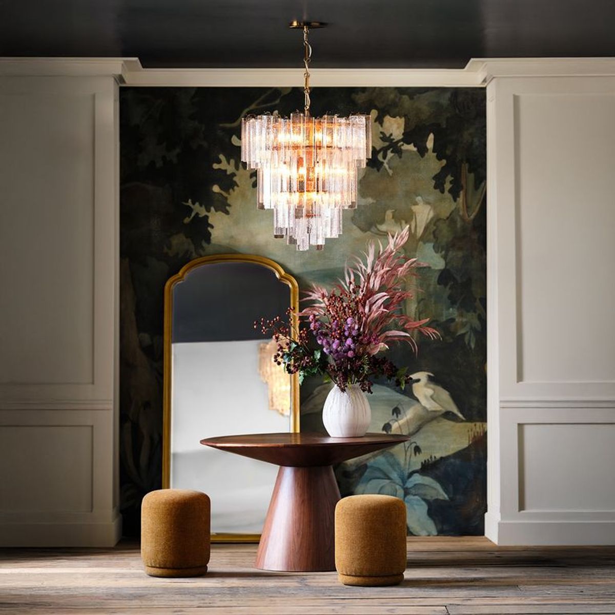 CRATE & BARREL - Ramo Flor Decorativa Bundle 46cm