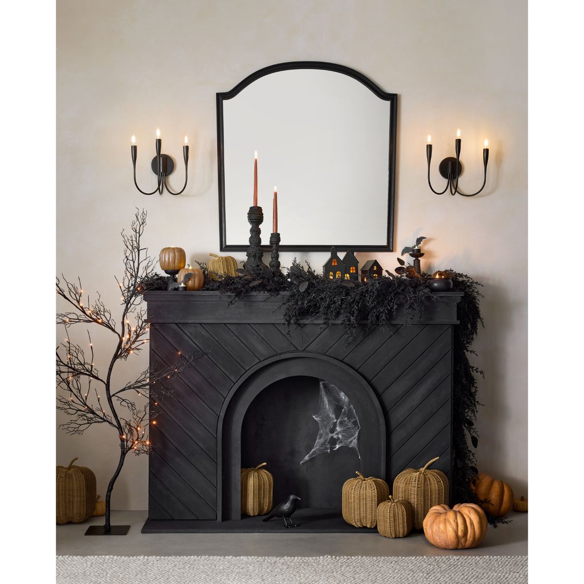 CRATE & BARREL - Calabaza Conway de Ratán