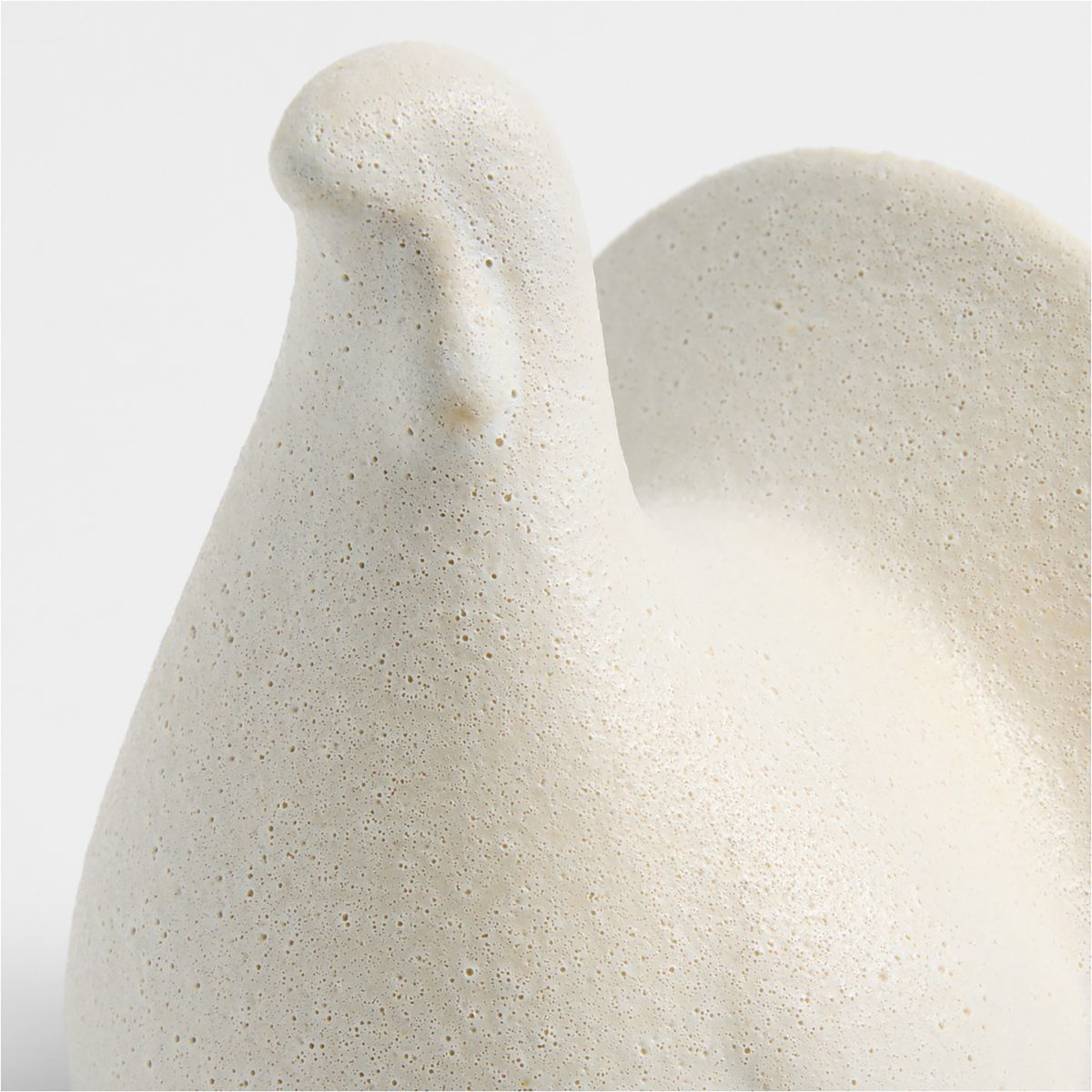 CRATE & BARREL - Figura Decorativa de Pavo de Gres