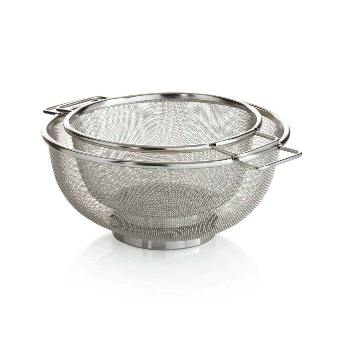 CRATE & BARREL - Set de 2 Coladores Mesh