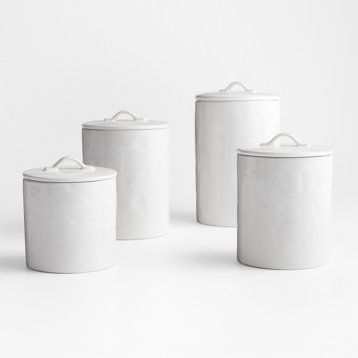 CRATE & BARREL - Canister Marin Blanco