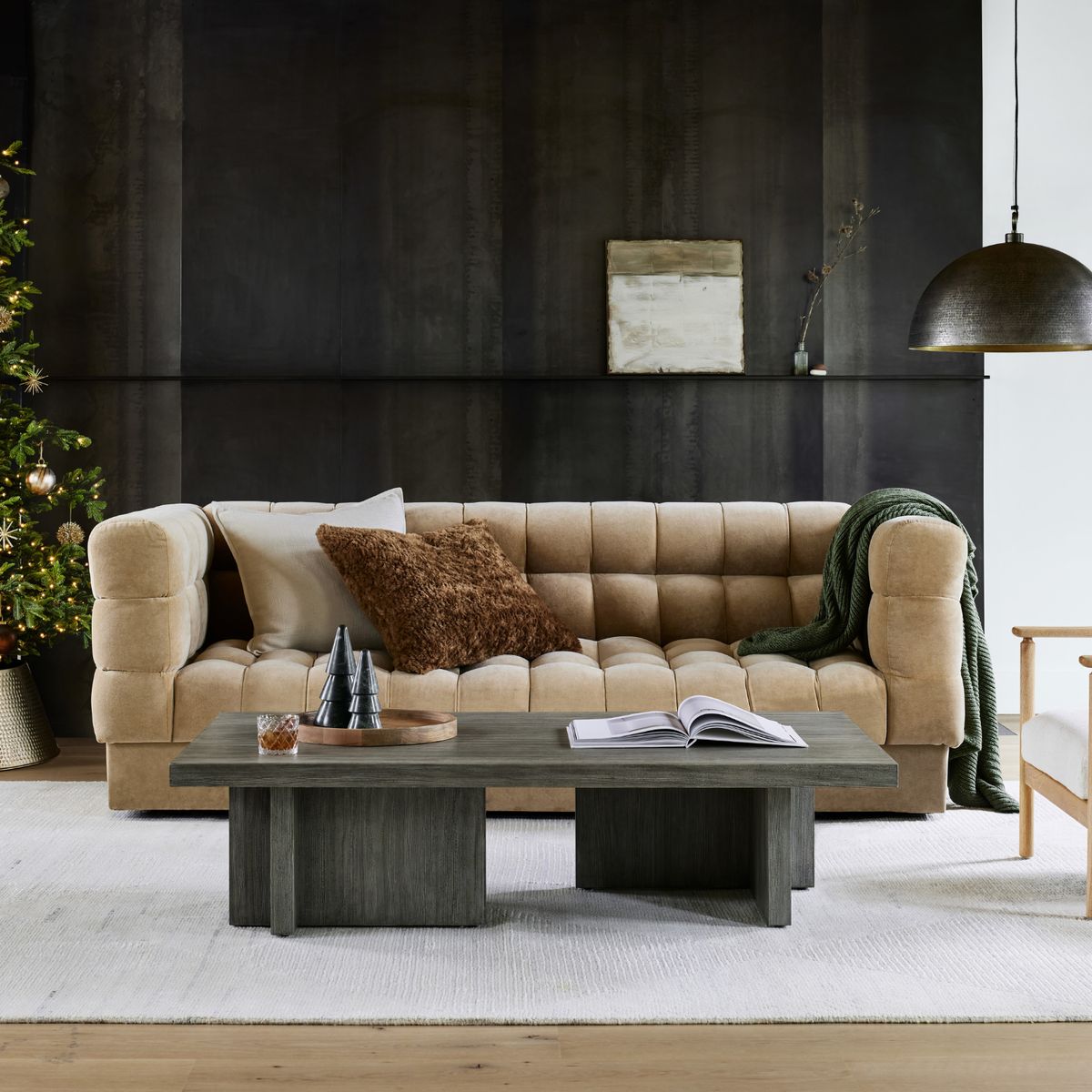 CRATE & BARREL - Sofá Deco 4 Cuerpos