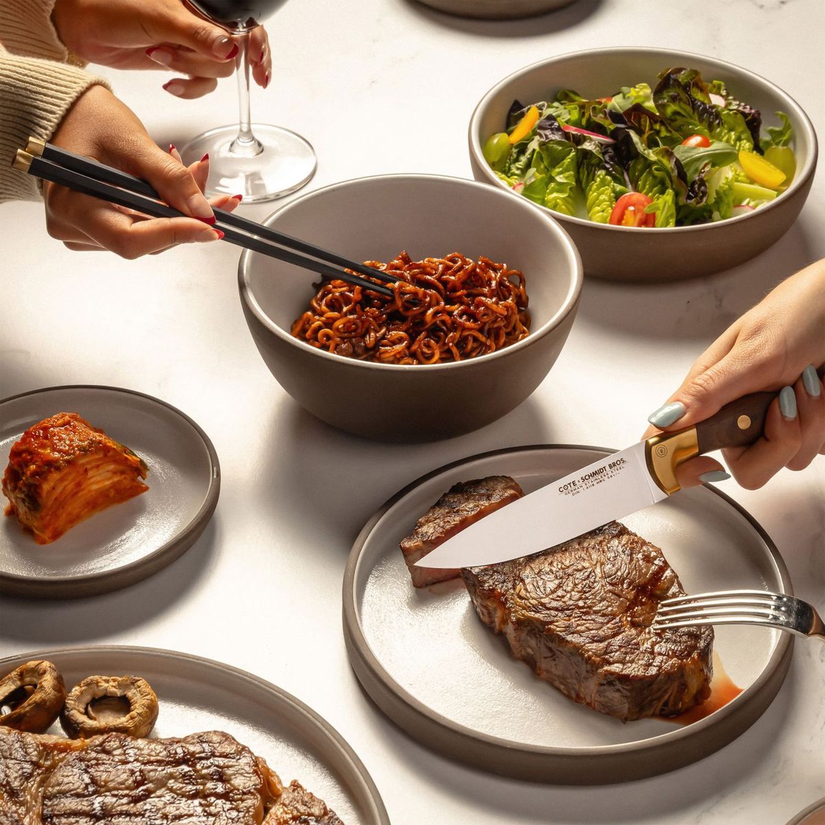 CRATE & BARREL - Set De 4 Cuchillos Harmony 