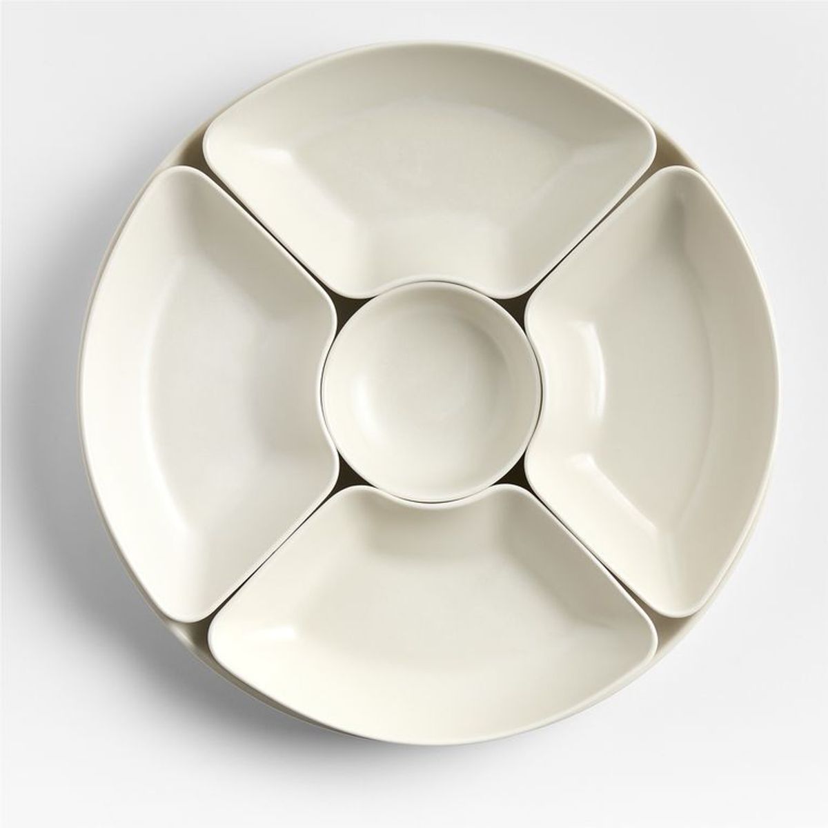 CRATE & BARREL - Fuente Mezze de Cerámica 6 Piezas