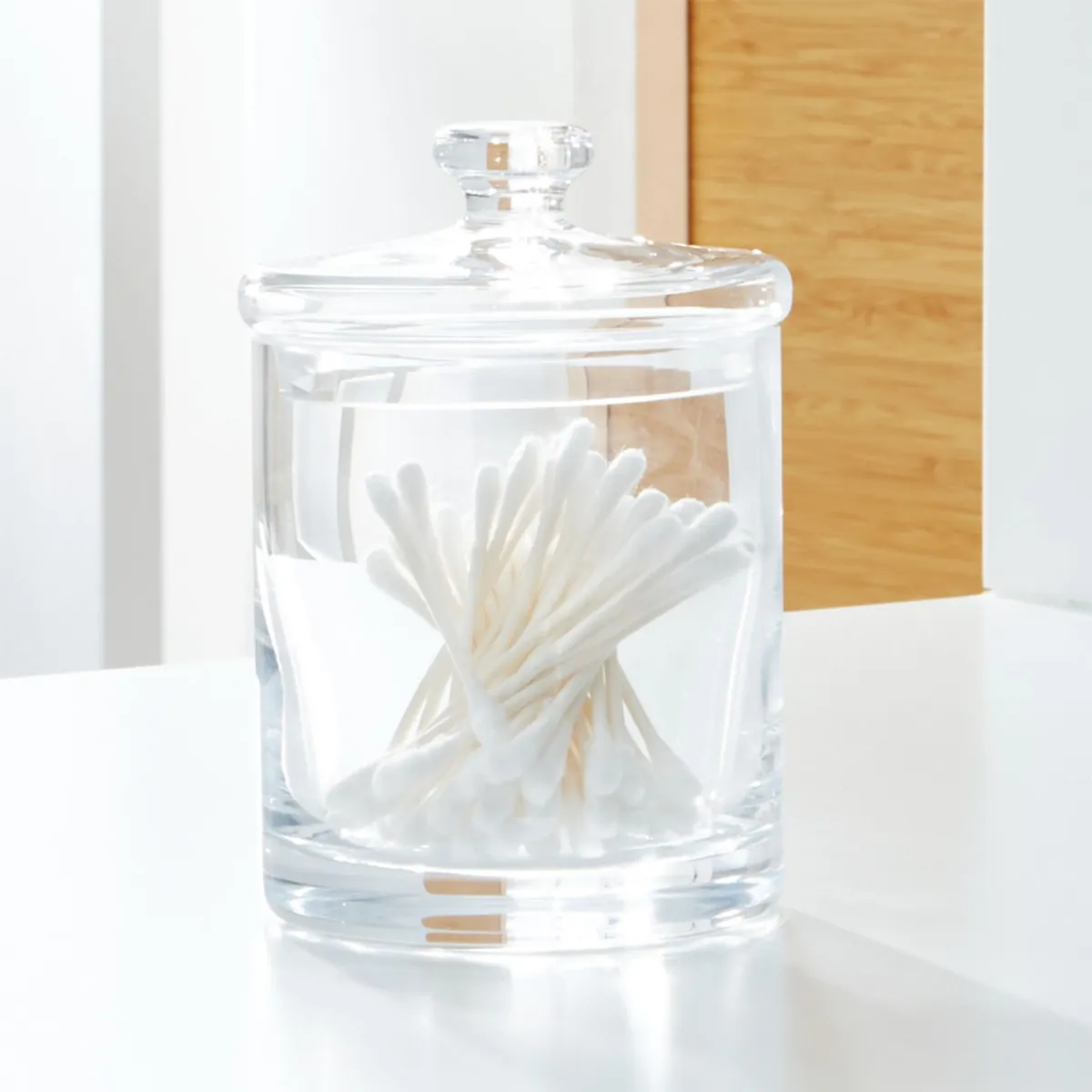 CRATE & BARREL - Frasco de Vidrio Pequeño