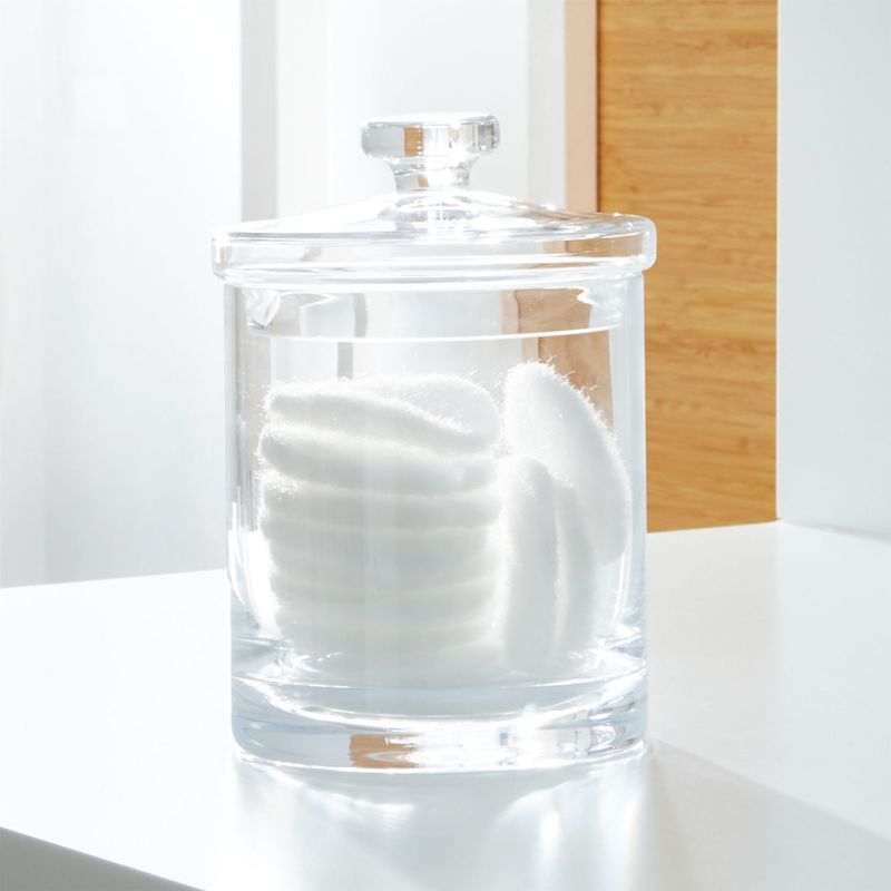 CRATE & BARREL - Frasco de Vidrio Grande 18cm