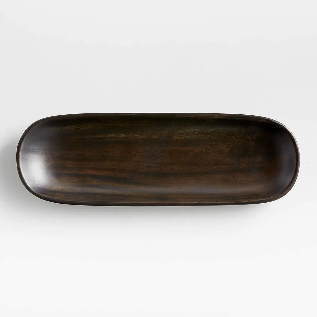 CRATE & BARREL - Fuente Ovalada Ebonizada Tondo 42cm