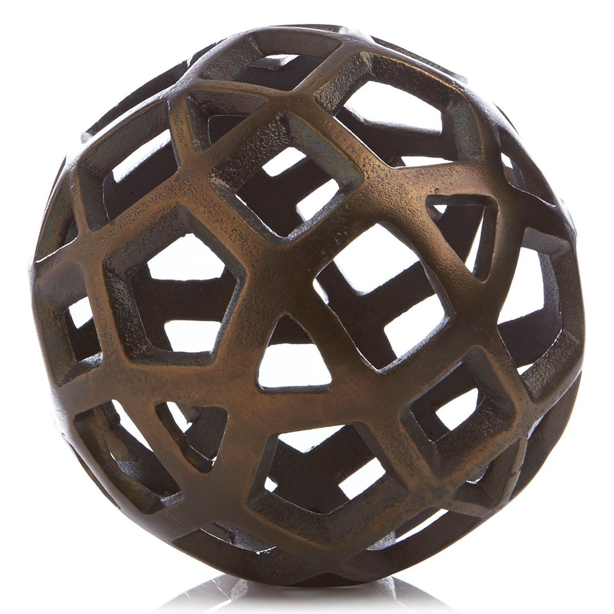CRATE & BARREL - Bola Metálica decorativa Geo Pequeña