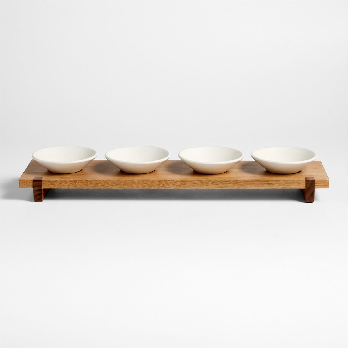 CRATE & BARREL - Tabla de Servir Basel Mise En Place 4 Bowls