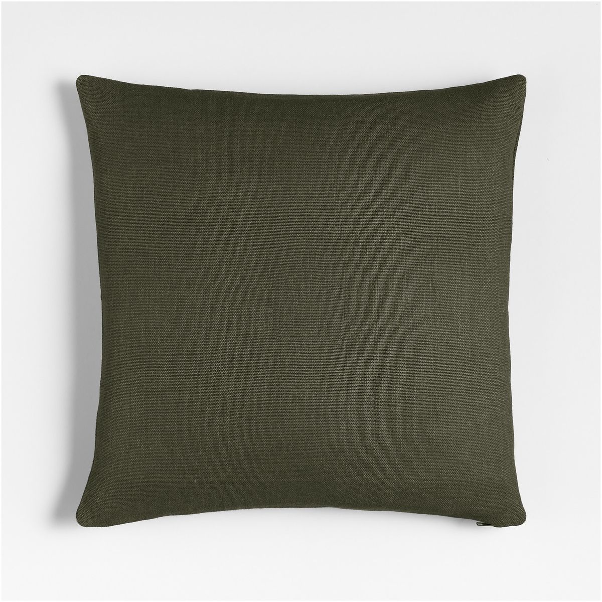 CRATE & BARREL - Funda Cojín Layering Verde 51x51cm