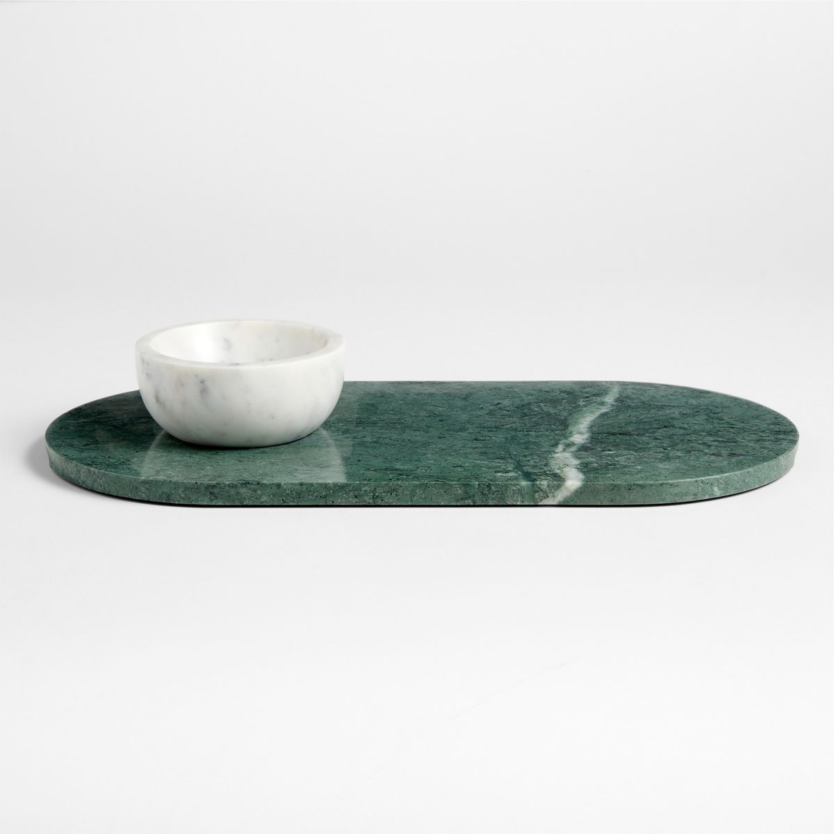 CRATE & BARREL - Set de Tabla y Bowl Ginebra de Mármol