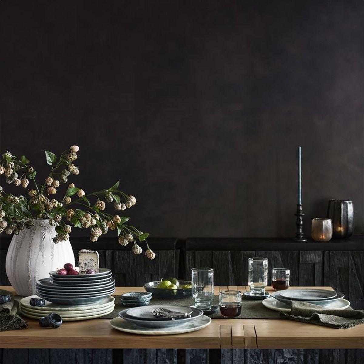 CRATE & BARREL - Set de 3 Bowls Glacier de Vidrio