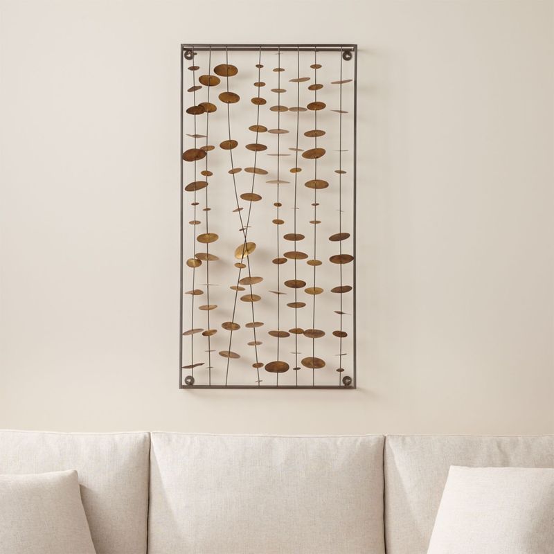 CRATE & BARREL - Arte para Pared de Metal Chimes